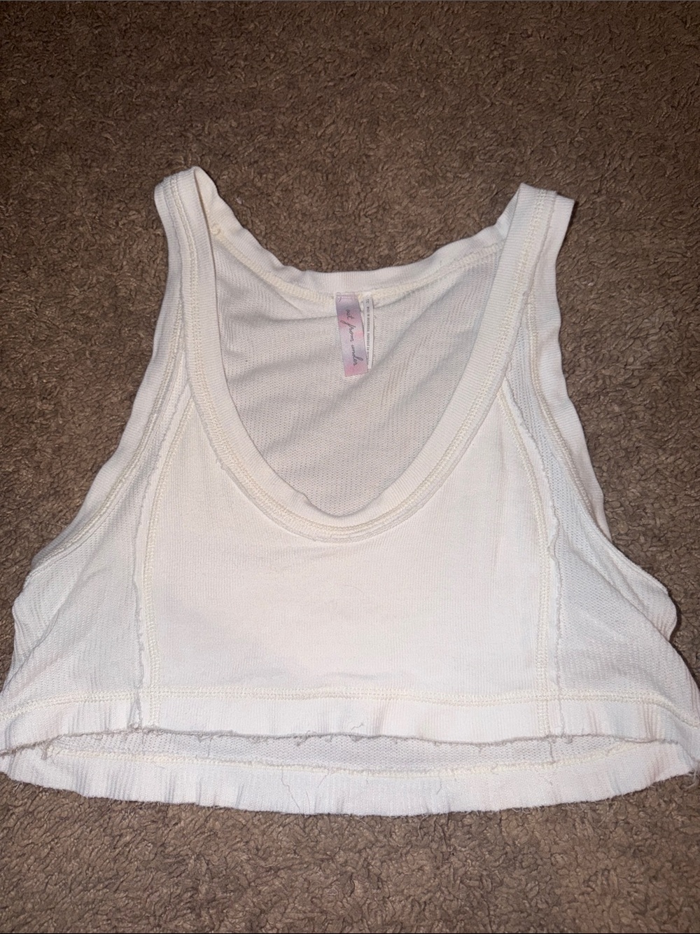 Out from Under White Cropped Tank